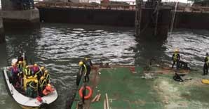 港珠澳大桥又一次引发轰动！地盘工作台突然倒塌致1死3伤1失踪！